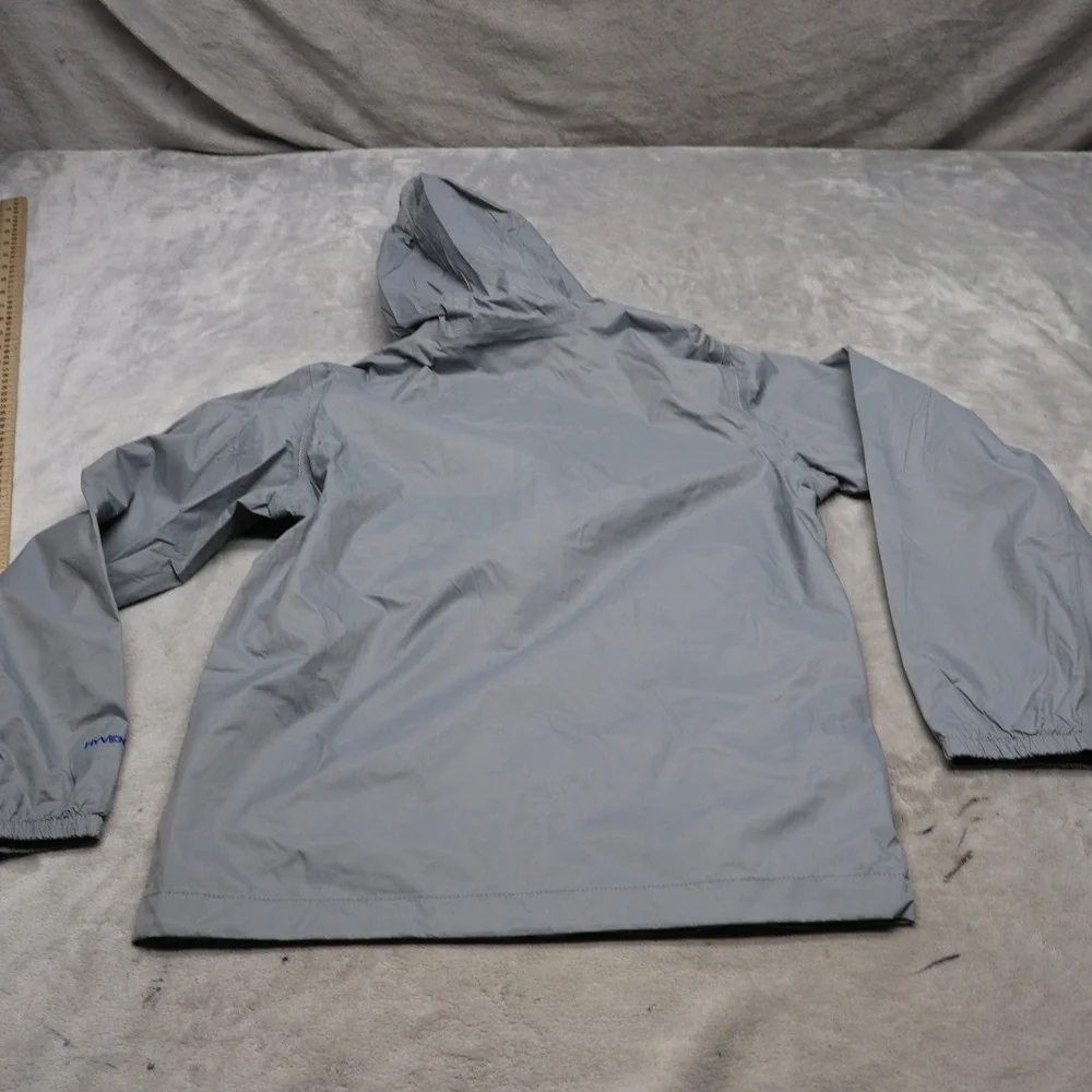 North Face Zipline Jacket Boys Large 14/16 Gray Rain Wind Waterproof Mesh Lined